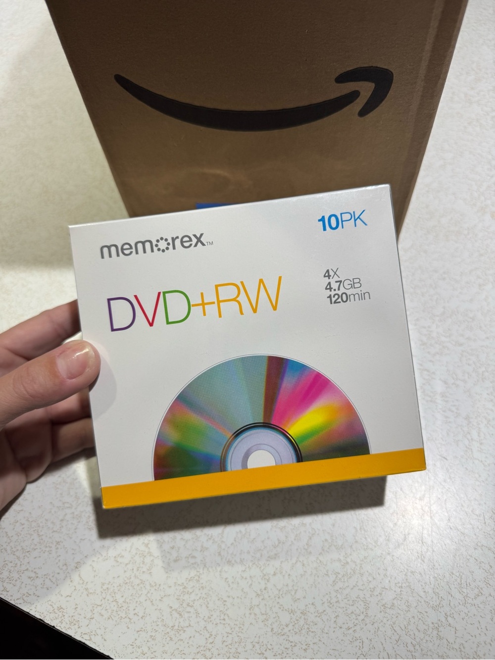 Memorex White DVD+RW 10-Pack - Rewritable 4.7GB Discs